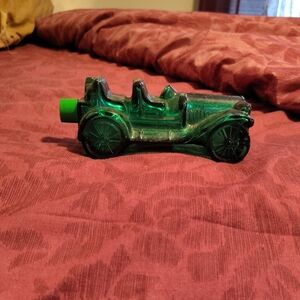 Avon Green Glass Car Collectible